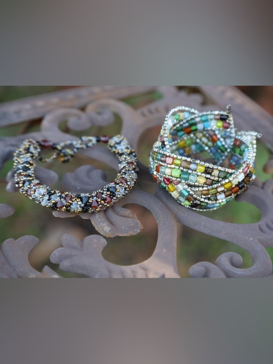 Jewelry - Multicolor Beaded Women's Bracelets - Handmade Seed Beads